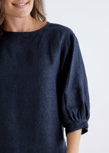 Load image into Gallery viewer, Devina Louise - Laura Top in Navy colour front closed up view
