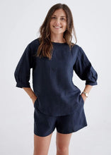 Load image into Gallery viewer, Devina Louise - Laura Top in Navy colour front view
