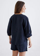 Load image into Gallery viewer, Devina Louise - Laura Top in Navy colour back view
