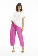 Load image into Gallery viewer, Escape by OQ - Linen Pant - Pink colour front shot
