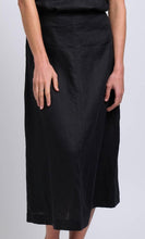 Load image into Gallery viewer, Foil - Exhibit A Skirt in Black colour front closed up shot
