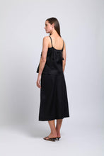 Load image into Gallery viewer, Foil - Exhibit A Skirt in Black colour back shot
