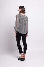 Load image into Gallery viewer, Foil - Shirr It Around Blouse - Trilogy soft dressing blouse 100% polyester
