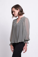 Load image into Gallery viewer, Foil - Shirr It Around Blouse - Trilogy soft dressing blouse 100% polyester
