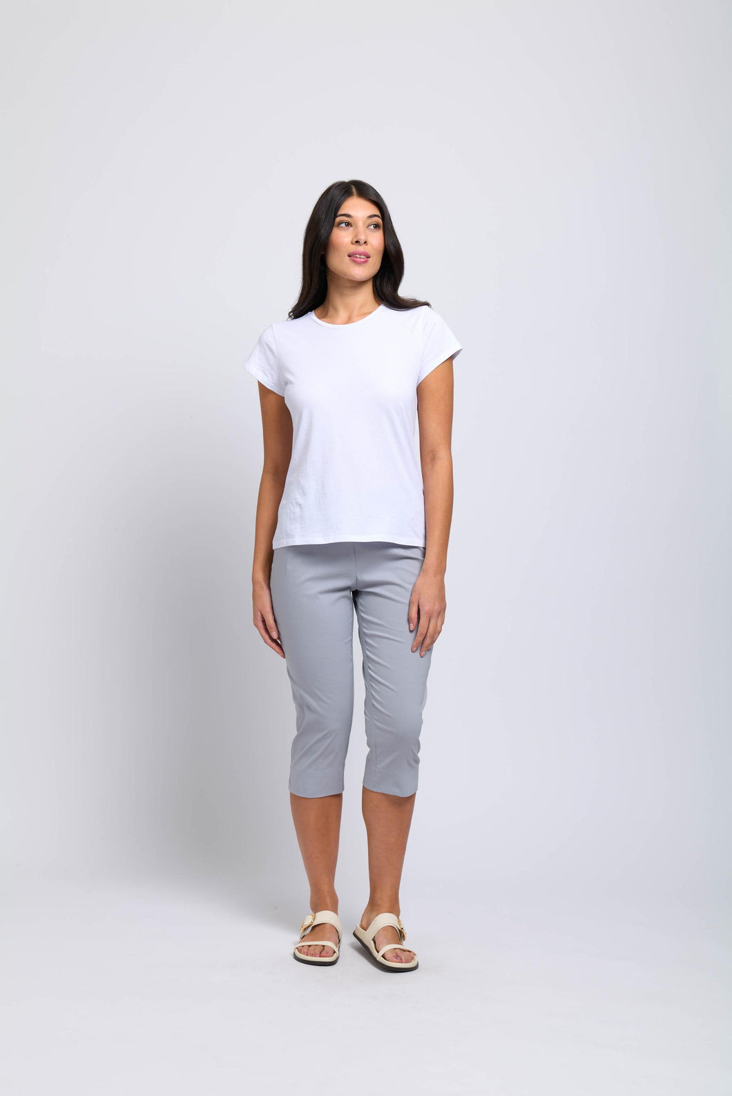 Foil - Split Enz Pant in Nickel colour front shot