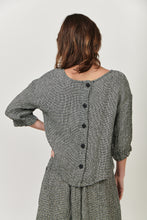 Load image into Gallery viewer, Naturals by O&amp;J Linen Top - Boat Neck/Midi Sleeves Back View
