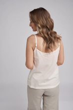 Load image into Gallery viewer, Goondiwindi Cotton - Cotton Camisole in Natural colour back shot
