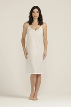 Load image into Gallery viewer, Goondiwindi Cotton - Cotton Slip Dress in Natural colour front shot
