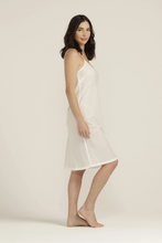 Load image into Gallery viewer, Goondiwindi Cotton - Cotton Slip Dress in Natural colour side shot
