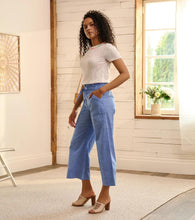 Load image into Gallery viewer, Hatley - Tie Front Pants in Chambray colour side shot
