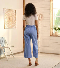 Load image into Gallery viewer, Hatley - Tie Front Pants in Chambray colour back shot
