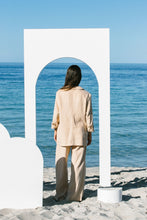 Load image into Gallery viewer, Salt Oversized Blazer Sand Color Back View
