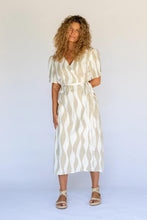 Load image into Gallery viewer, Hobo &amp; Hatch - Estelle Wrap Dress in Island Stripe colour front shot
