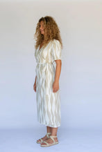 Load image into Gallery viewer, Hobo &amp; Hatch - Estelle Wrap Dress in Island Stripe colour side shot
