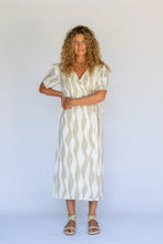 Load image into Gallery viewer, Hobo &amp; Hatch - Estelle Wrap Dress in Island Stripe colour front shot
