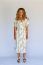 Load image into Gallery viewer, Hobo &amp; Hatch - Estelle Wrap Dress in Island Stripe colour front shot
