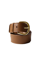 Load image into Gallery viewer, Carolina Soft Leather Jeans Belt - Tan Color
