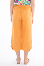 Load image into Gallery viewer, Jump - 3/4 Pleat Detail Pant in Mandarin colour back shot
