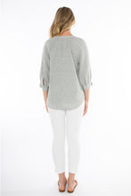 Load image into Gallery viewer, Jump - Mini Check Top in Khaki/ White colour back shot
