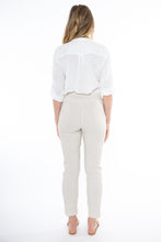 Load image into Gallery viewer, Jump - Mini Geo Begaline Pant in Putty/ White colour back shot
