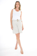 Load image into Gallery viewer, Jump - Natural Linen Shorts in Nat Flax colour front shot
