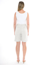 Load image into Gallery viewer, Jump - Natural Linen Shorts in Nat Flax colour back shot
