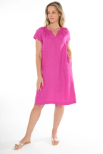 Load image into Gallery viewer, Jump - Shirred Neck Dress in Roseviolet colour front shot
