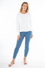 Load image into Gallery viewer, Jump - Slub Rib Pullover in White colour front shot
