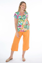 Load image into Gallery viewer, Jump - Tropicana Shirred Top front shot
