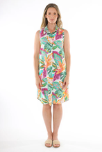 Load image into Gallery viewer, Jump - Tropicana Sleeveless Dress front shot
