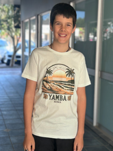 Load image into Gallery viewer, Kids Yamba T-Shirts - Whiting Eggshell front shot
