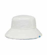 Load image into Gallery viewer, Beachie Reversible Bucket Hat in color Blue by Kooringal reversed color white
