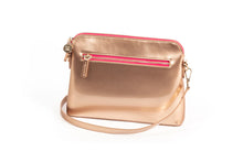 Load image into Gallery viewer, Liv and Milly Ravello Handbag - Rose Gold Back View
