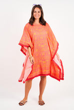 Load image into Gallery viewer, Naudic - Hampton Kaftan Short Majestic Print in Watermelon colour front shot
