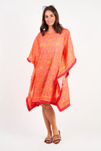 Load image into Gallery viewer, Naudic - Hampton Kaftan Short Majestic Print in Watermelon colour front shot
