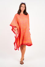 Load image into Gallery viewer, Naudic - Hampton Kaftan Short Majestic Print in Watermelon colour front shot
