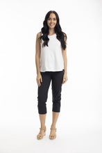 Load image into Gallery viewer, Orientique Bangalene Capri Pants Black front shot
