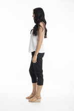 Load image into Gallery viewer, Orientique Bangalene Capri Pants Black side shot
