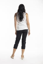 Load image into Gallery viewer, Orientique Bangalene Capri Pants Black back shot
