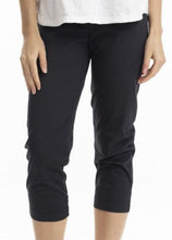 Load image into Gallery viewer, Orientique Bangalene Capri Pants Black front closed up shot
