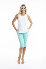 Load image into Gallery viewer, Orientique Bangalene Shorts Aqua colour front shot
