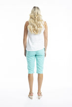 Load image into Gallery viewer, Orientique Bangalene Shorts Aqua colour back shot
