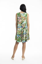 Load image into Gallery viewer, Orientique Bellagio Sleeveless Buttonthrough Dress Printed colour back shot
