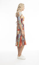 Load image into Gallery viewer, Orientique Brahams Godet Dress 3/4 Sleeve Left Side View
