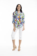 Load image into Gallery viewer, Orientique Cannes Overshirt printed colour front shot
