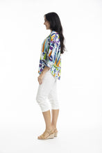 Load image into Gallery viewer, Orientique Cannes Overshirt printed colour side shot
