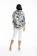 Load image into Gallery viewer, Orientique Cannes Overshirt printed colour back shot
