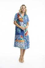 Load image into Gallery viewer, Orientique Cayman Midi Patch Dress front shot
