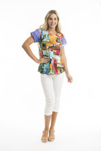 Load image into Gallery viewer, Orientique Contemporary Crew Neck T-Shirt Havana colour front shot
