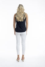 Load image into Gallery viewer, Orientique Essentials Knit Cami Black colour back shot
